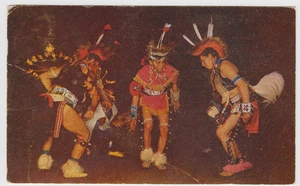 Taos Pueblo Indianerstamm Pferdeschwanz Tanz Postkarte - Bild 1 von 2