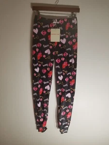 Charlotte Russe Love Hearts Fleece Super Soft Sleep Pants New With Tags - Picture 1 of 14