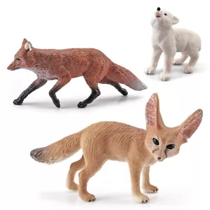 Science Education Simulation Wald Wild Statisch Fennec Fuchs Baby Maned Wolf Modell - Bild 1 von 11