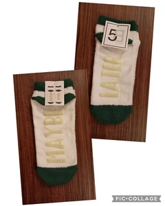 5B Style "Maybe Later" Women's Novelty Non Slip No Show Fuzzy Socks NWT - Picture 1 of 2