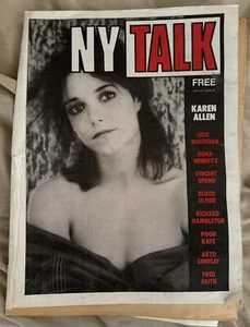 ny talk vol. 1 #4 June 1984 Karen Allen Eric Bogosian nona Hendriyx blood ulmer - Foto 1 di 4