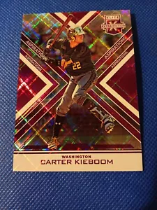 Tarjeta de novato Carter Kieboom Panini Elite 2016 extra RC #18/200 Nationals Nats - Imagen 1 de 3