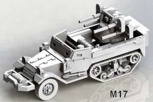 US - M17 Quad AA Halftrack (3) - Picture 1 of 3