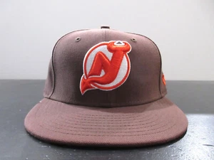 New Jersey Devils Mütze Kappe nicht verstellbar Herren 7 braun orange NHL Hockey New Era - Bild 1 von 8