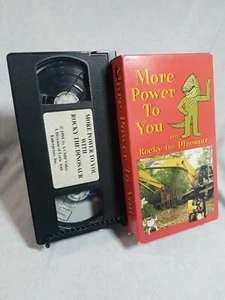 More Power To You with Rocky the Dinosaur (VHS, 1994) RARE Kids Heavy Machinary - Picture 1 of 2
