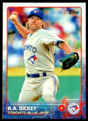 2015 TOPPS #316 R.A. DICKEY TORONTO BLUE JAYS - Image 1 of 2