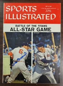 Stan Musial Signed Sports Illustrated Magazine 7/8/57 Beckett Cardinal Williams - Picture 1 of 4