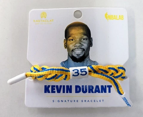 KEVIN DURANT - GOLDEN STATE WARRIORS - MEDIUM/LARGE BRAIDED WRISTBAND BRACELET Cover