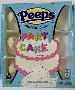 Paquete de 15 polluelos - Pastel de fiesta con sabor a malvavisco Peeps - Novedad pastel de cumpleaños... - Imagen 1 de 8