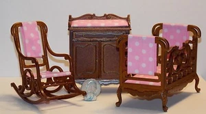 Dollhouse Miniature Windsor Baby Room Set Platinum Collection 1:12 scale C91 - Picture 1 of 5