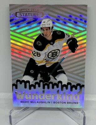 2022-23 Upper Deck Stature Wunderkind W-31 Marc McLaughlin Boston Bruins - Image 1 of 2