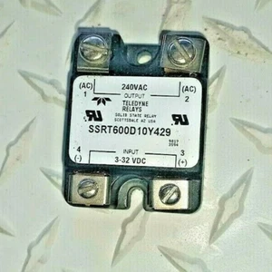 RELÉ DE ESTADO SÓLIDO TELEDYNE SSRT600D10Y429, 10 AMP 240 VAC - Imagen 1 de 1