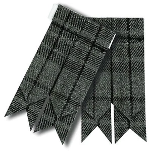 Hombre Kilt Parpadea Gris Reloj Cuadros / Highland Manguera Calcetín - Imagen 1 de 1