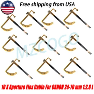 10 * Lens Shutter Aperture Flex Cable Ribbon Part Canon EF 24-70mm 1:2.8 L USM - Picture 1 of 5