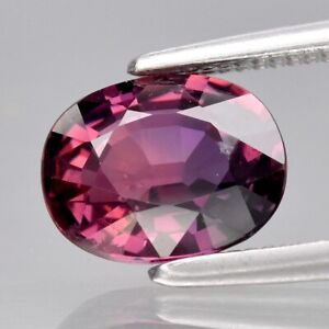 1.35ct 7x5.7mm VS Oval Purple-Pink Sapphire Gemstone Unheated Songea, Tanzania