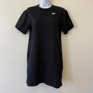 Nike Sportswear T-Shirt Dress Kids Large Black Short Sleeve - Picture 1 of 6