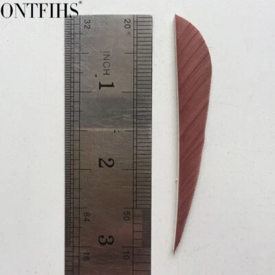 50pcs 3" Parabolic Vanes Fletches Feather Fletching RW - 3INCH - Image 1 of 4