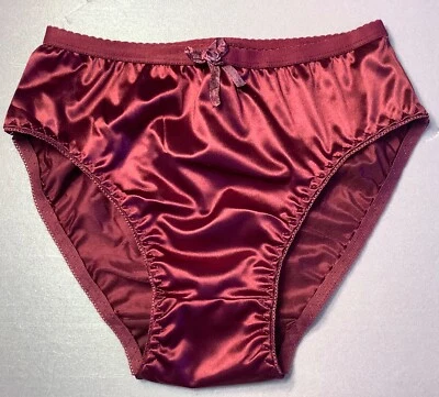 Mujer Bragas Bikinis ANN DIANE Talla XL Brillante Satinado Suave Sedoso con Decoración Foto 1 de 4