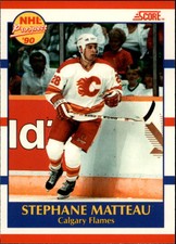 1990-91 (FLAMES) Score Canadian #381 Stephane Matteau RC