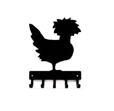 Polish Chicken #1 Key Rack with 5 Hooks Made in USA - Image 1 of 4