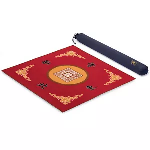 Table Cover for Mahjong, Poker, Card Games and Dominoes - Red, 31.1" - Picture 1 of 7