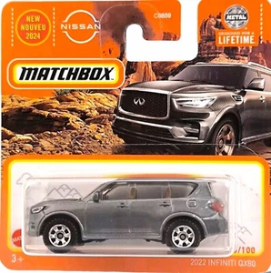 Matchbox 2022 Infinity QX80 Short Card GREY - Picture 1 of 5