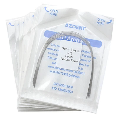AZDENT UK Dental Orthodontic Niti Natural Nature Form Super Elastic Round Arch Wires