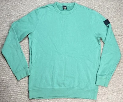 Boss Men's Green Long Sleeve Crewneck Sweatshirt Size XL - Image 1 of 4