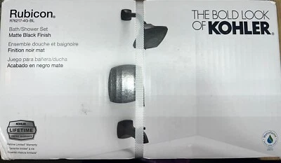 KOHLER Mango Rubicón Spray Bañera y Grifo de Ducha en Negro Mate Nuevo** Foto 1 de 4