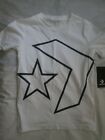 T-Shirt Converse Star Chevron Logo Junior Kinder WEISS Größe M Alter 10/12 140/152 cm 