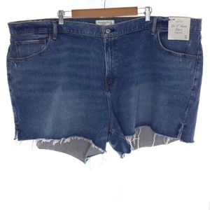 Abercrombie and Fitch The 4" Mom Short High Rise Denim Womens 37/24 - Picture 1 of 11
