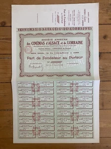 CINEMAS d'ALSACE & LORRAINE (H1) - Picture 1 of 1