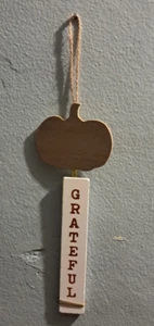 COLGADOR DE PARED DECORACIÓN COSECHA OBJETIVO AGRADECIDO 10 X 3 EN BLANCO UG10 - Imagen 1 de 1