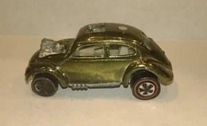 Vintage Mattel Hot Wheels Redline Custom Volkswagen. Metallic Olive. White Inter - Picture 1 of 7