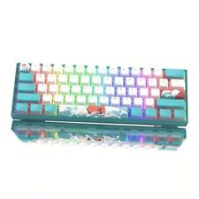 60% Percent Keyboard, WK61 Mechanical RGB Wired Gaming Keyboard, Hot-Swappable 