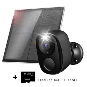 Wireless CCTV Camera 2K Outdoor Wi-Fi Motion Night vision IP66 Solar + TF Card - Picture 1 of 6