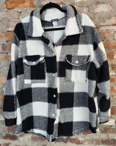 Camisa Sherpa Térmica Para Mujer Talla M Polar Camisa A Cuadros Abotonada Difusa Gruesa C - Imagen 1 de 3