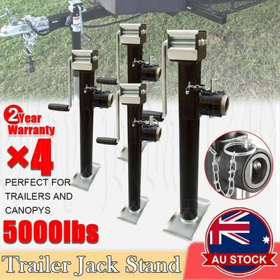 Trailer Parts Caravan Jack Stand 2267kg 5000lbs Rated Heavy Duty Stabilizer Legs - image 1 of 4