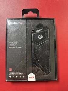 Kingspec Z5 512MB Usb 3.2 Gen 2x2 Type C Portable SSD NEW - Picture 1 of 4
