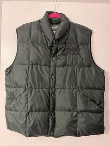 VTG Page and Tuttle Down Puffer Vest with Matthews Solocam Logo Men’s Size Large - Picture 1 of 8