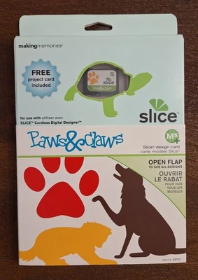 Карта дизайна Slice Making Memories лапы и когти для беспроводного дизайнерского резака — НОВАЯ - Изображение 1 из 2