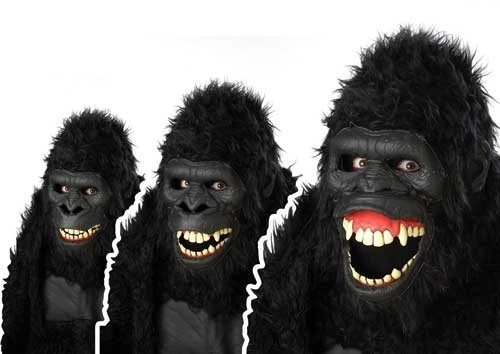 Goin Medieval Men Ape Ani Motion Mask Halloween 60516 - Image 1 of 1