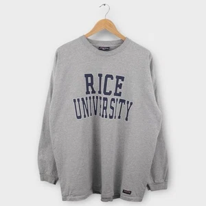 Camiseta vintage Rice University Owls para hombre talla XL Jansport manga larga universidad - Imagen 1 de 4