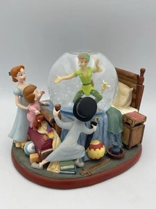 Disney Exclusive Peter Pan In Bed Room Figur Schneekugel Tinker Bell Wendy - Bild 1 von 12