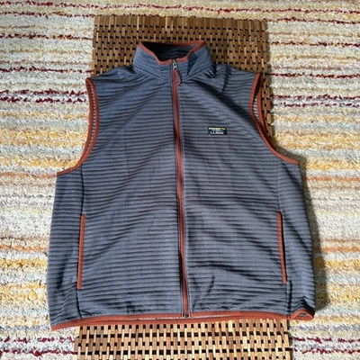 L.L. Bean Ultralight Tech Fleece Vest Grey Full Zip Men's Size XL - Image 1 of 3