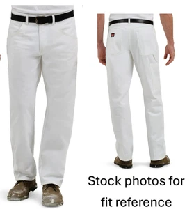 Pantalón utilitario blanco Wrangler Workwear Painter - para hombre talla 36 x 32 - Imagen 1 de 13
