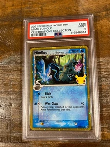 Pokemon 2021 Colección Celebraciones MIMIKYU Holo #136 BSP PSA 9 Como Nuevo - Imagen 1 de 2