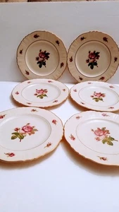 Vintage Federal Shape SYRACUSE CHINA Victoria Rose Pattern America Set of 5 - Picture 1 of 5