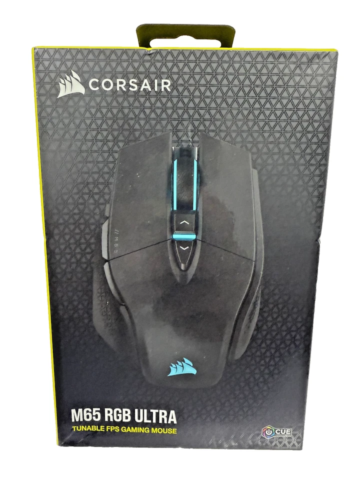 Corsair M65 RGB ULTRA Mouse Gaming Right-hand USB Type-A Optical 26000 DPI BNIB - Image 1 of 4