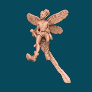 Neena a Pixie Champion | Miniatura D&D TTRPG | Minis de pingüinos incómodos - Imagen 1 de 9